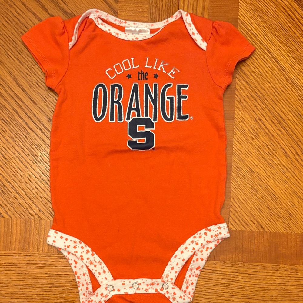 Orange Graphic Kids Bodysuit